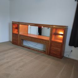 Mirrored Headboard Set