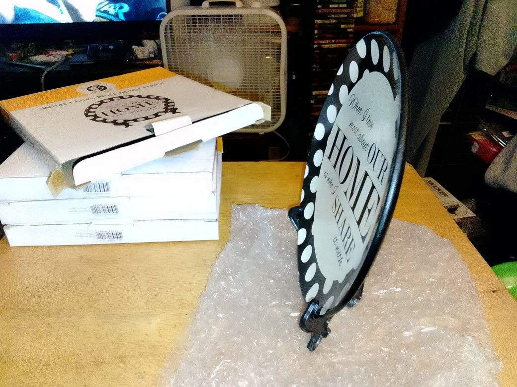Brand New Myco's Best Decorative Plate With Stand