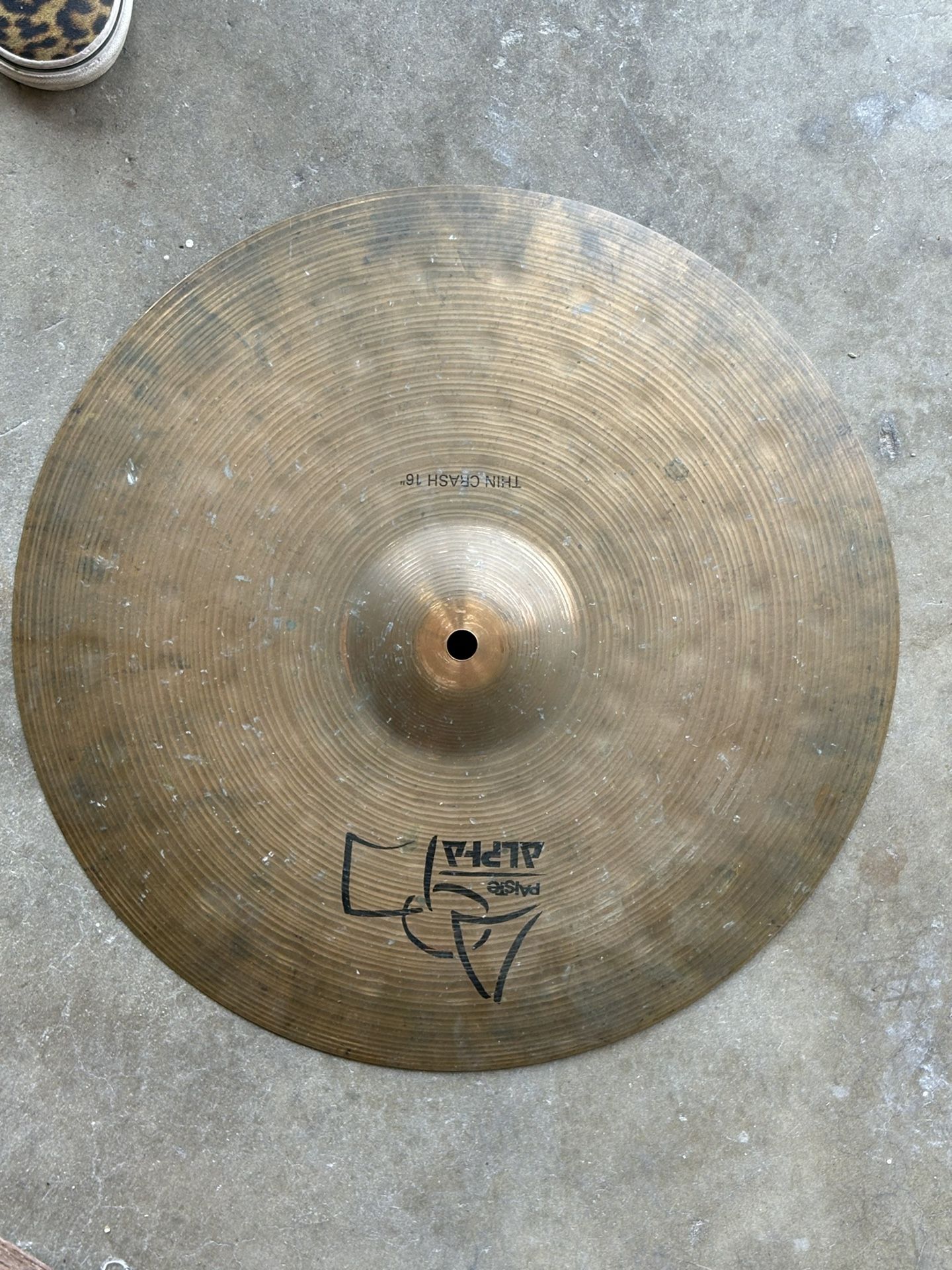 Used 1993 Paiste 16" Alpha thin Crash Cymbal