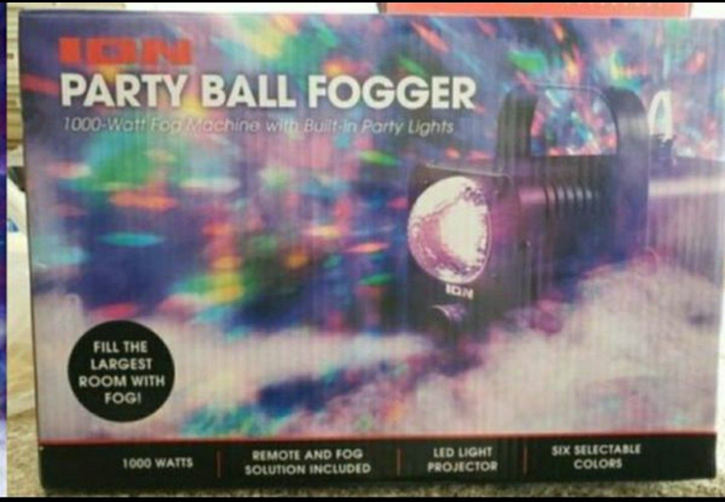 Wireless Remote Party Ball Fogger, w/ 1 Quart Water Based Fog Fluid (Included)