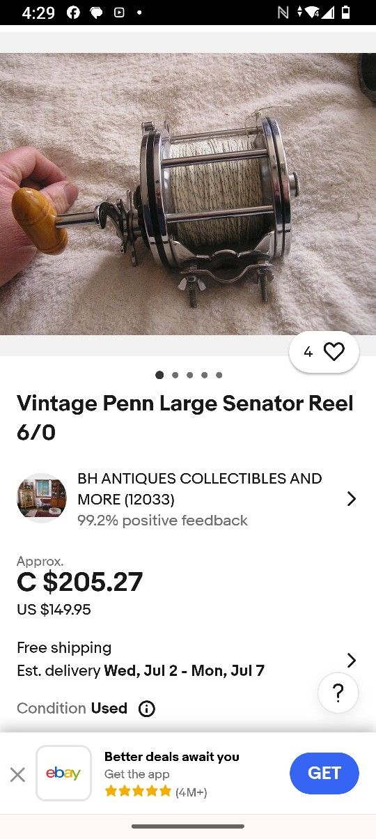 Vintage Reel , Penn Large 