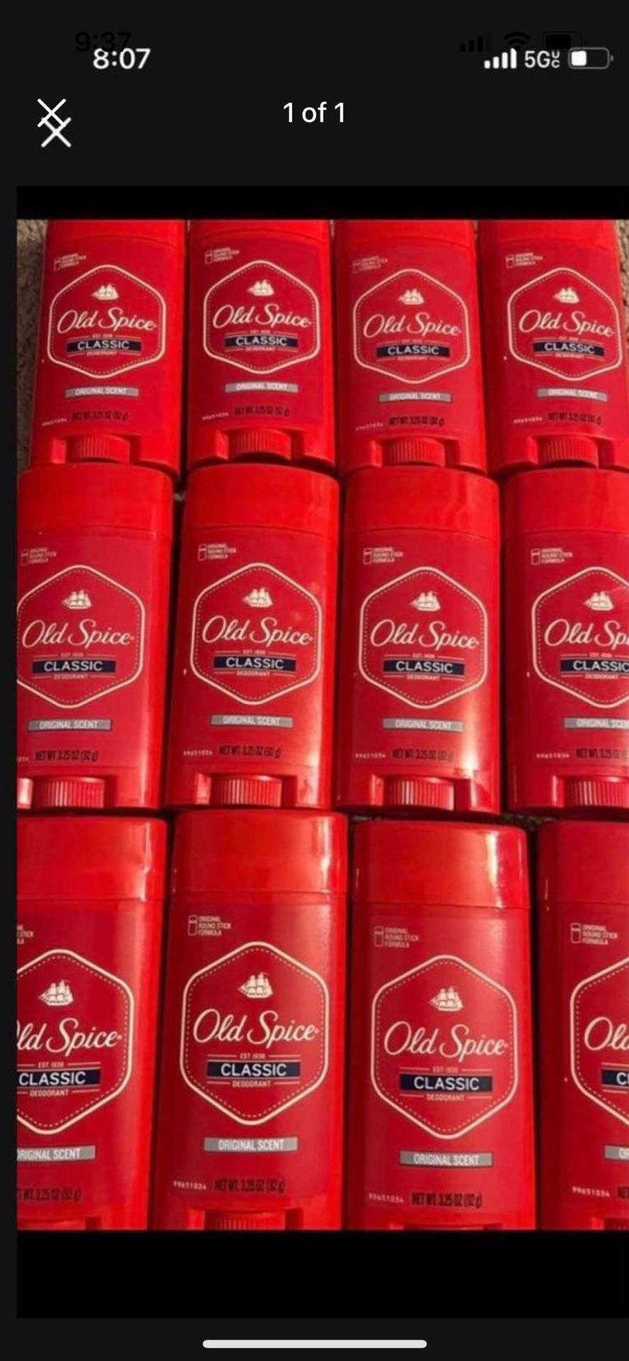 Old Spice Deodorant $3 Each