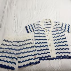 Mens Casablanca Crochet Set Sz s/m