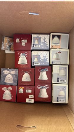 Lladro porcelain Christmas bells