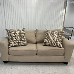 Comfy Beige Sofa Couch 