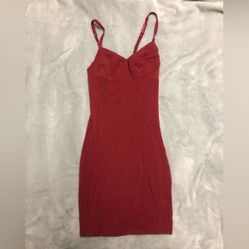 Red cocktail dress