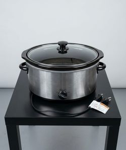 Olla de Cocción Lenta Manual (Crock-Pot / Slow Cooker) de Acero Inoxidable