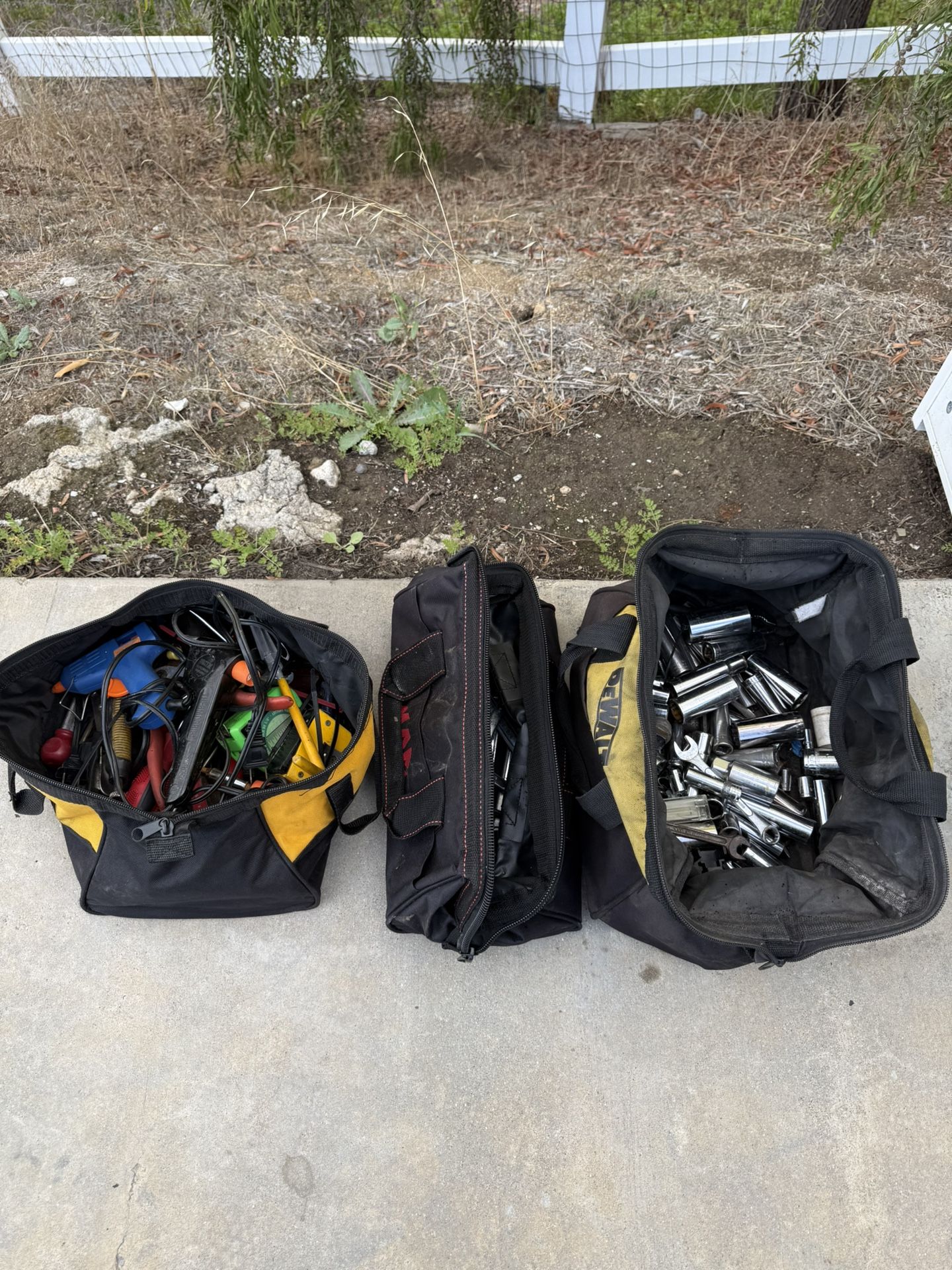 Mac Tool Bag + 2 Dewalt Bags With tools