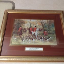 Pair Of Framed Fox Hunt Prints 