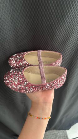 glitter toddler slip on