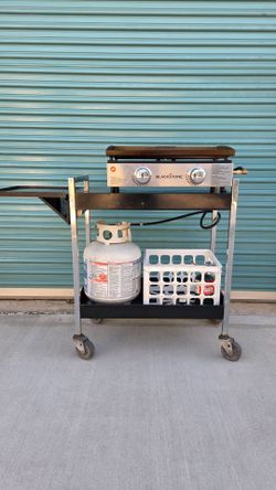 Blackstone 22" Flat Top Griddle Bbq Grill Setup