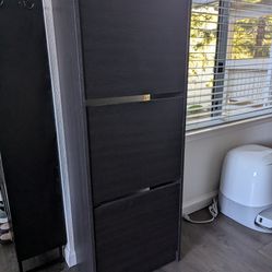 Ikea BISSA shoe cabinet 3 compartment - used, in great condition. Must pick up.