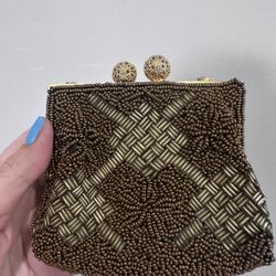 Vintage, Gold Beaded, Evening Clutch