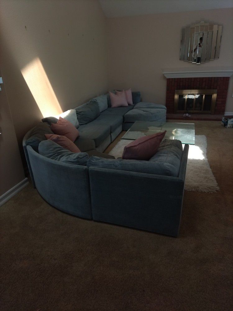 Blue Sectional Couch $75.00