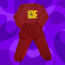 Vintage USC Trojans Band Sweatshirt Pullover & Joggers Men's Large Russell USA
