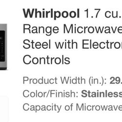 Microwave  Whirlpool 