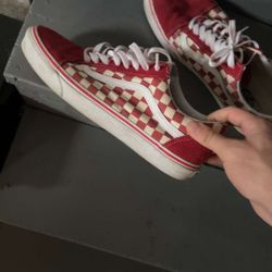 Red Checkered Vans 