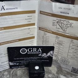 Moissanite Diamond   2 Ct   Loose Stone 