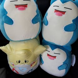 Pokemon Squishmallows  Snorlax & Togepi 2023 