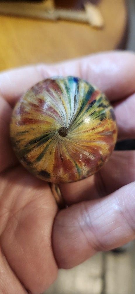 Large 1and 5/8 Inch Four Lobe Onionskin Marble Price Reduction