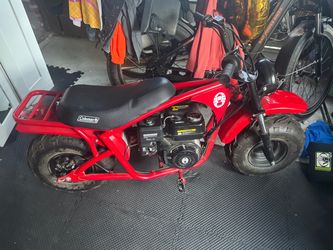 Coleman Mini Bike Red Gas Powered