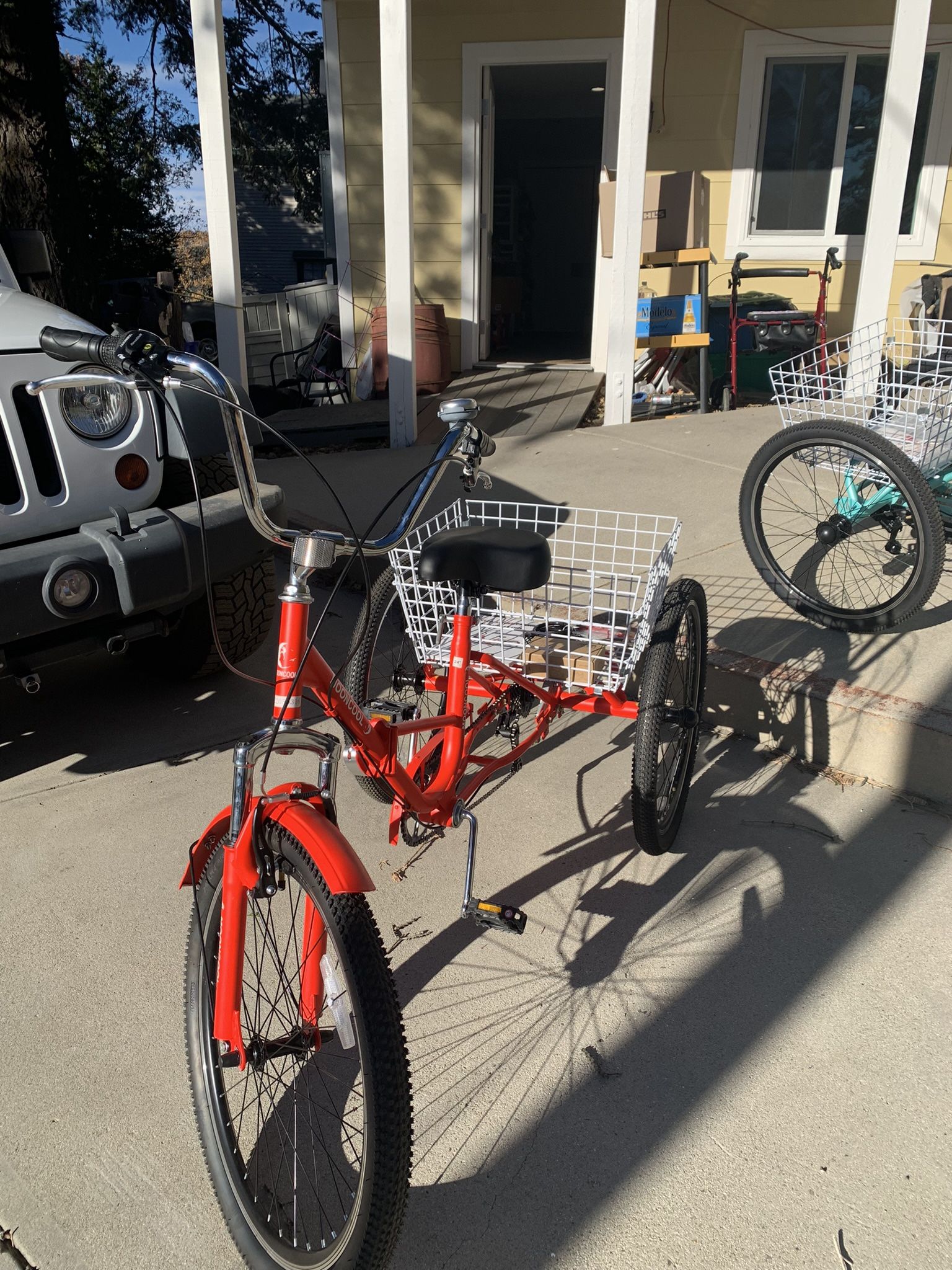 2 Adult 24 Inch Foldable 7 Speed Trikes