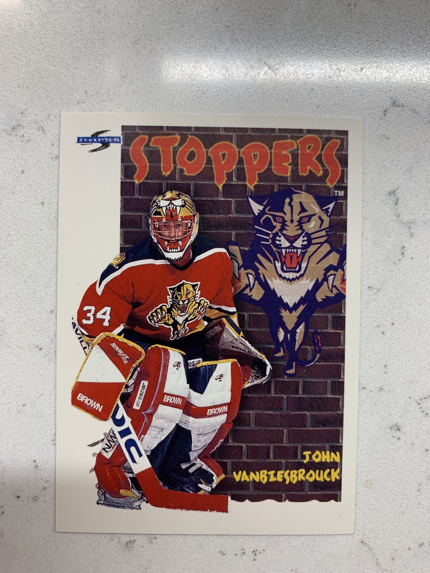 1995-96 Score #322 John Vanbiesbrouck Card Florida Panthers