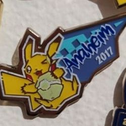 Official Pokemon Pin Anaheim Pikachu Lapel Badge Pin