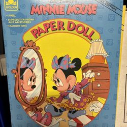 Disney Minnie Mouse Paper Dolls Vintage 