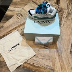 lanvin blue, white, black