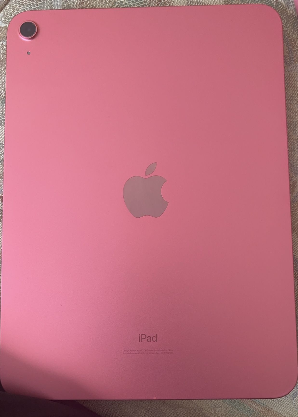 Pink iPad 10th Generation