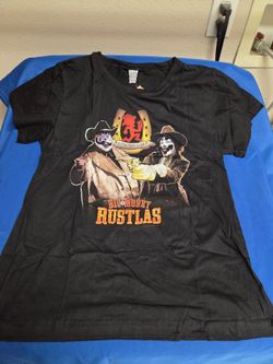 Women's Insane Clown Posse Big Money Rustlas Hatchetman Saloon Shirt Size 3XL