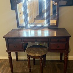 Make Up Vanity With Added Lights Removable 