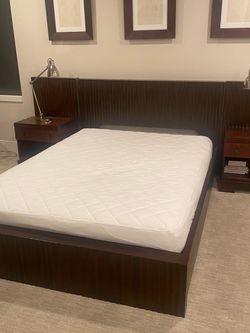 Full Size Bedroom Set From IKEA includes Bed Frame, Mattress, 2  Side Tables, Desk and Chair