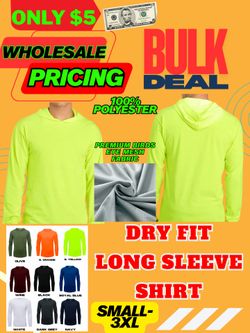WHOLESALE DRY FIT LONG SLEEVE SHIRT