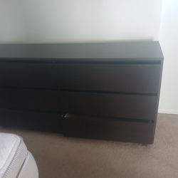Dresser Wooden 6 Drawers 