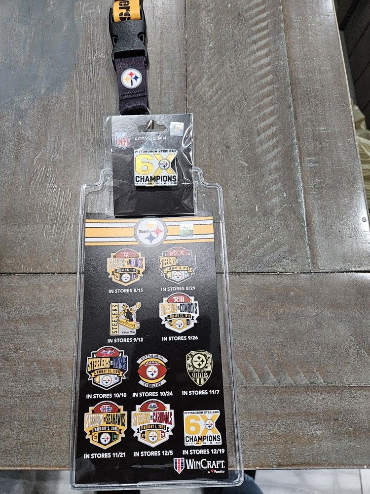 STEELERS LANYARDS PLUS COLLECTORS PIN