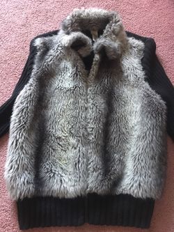 Faux sweater jacket