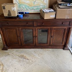 Solid Wood Sideboard / Media Console / Credenza – Traditional Style