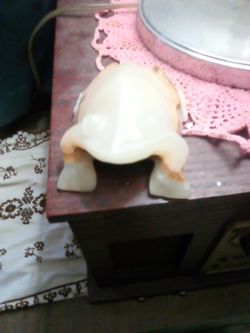 Collectible Marble Frog Green Marble Frog