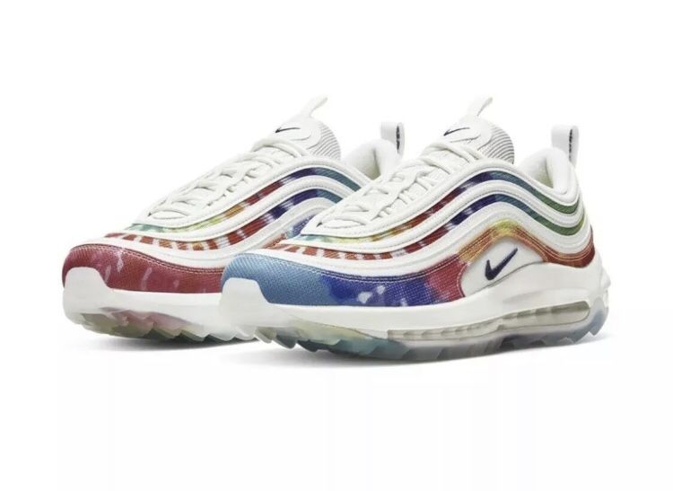 100% AUTHENTIC NEW RAINBOW NIKE AIR MAX 97 G NRG GOLF P