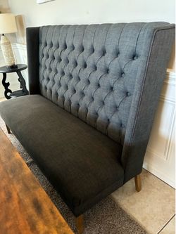 Banquette Bench dark grey