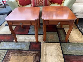 Pair Of Maple End Tables  With Drawer $125 OBO!