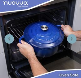 Nuovva Cast Iron Pot with Lid ( Brand New, Never Used ) For $55