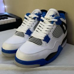 Air Jordan 4 Motorsport Blue Size 10