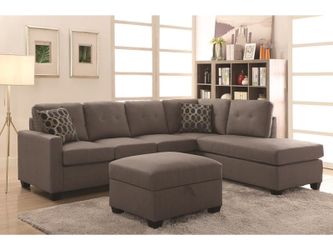 New grey reversible sofa sectional