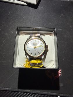 Silver, gold invicta Watch with white dial