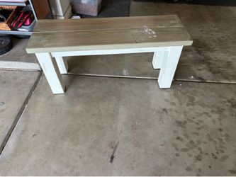 Wooden bench