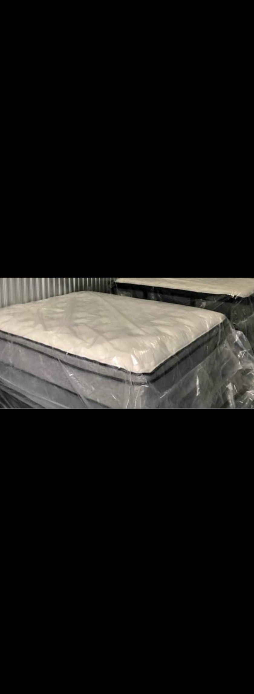 King size new thick pillow top bed can deliver