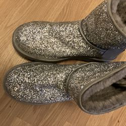 Silver Sparkly Uggs, Like New